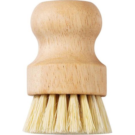 Bambus-Scheuerbürste – Naturfaser zur Reinigung von Töpfen, Spülbecken, Geschirr und Gemüse (Sisal)