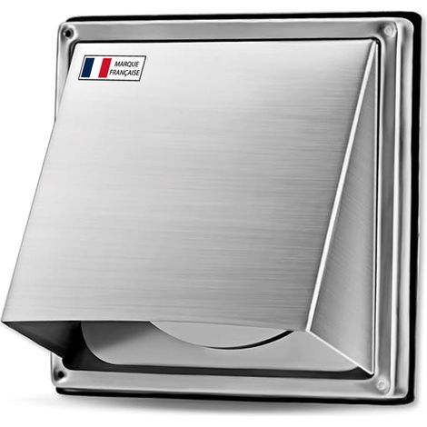 Grille d'Aération en Acier Inoxydable 125 mm -Résistante aux Intempéries avec Clapet Anti-Retour-Parfaite pour Sèche-linge,Hottes, Ventilations,Conduits d'Échappement (1/5)