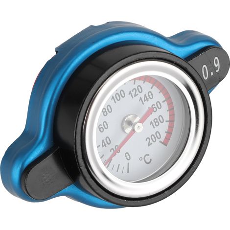Bouchon thermostatique universel pour radiateur, couvercle de réservoir d'eau étanche avec thermomètre, grande capacité 0,9 bar