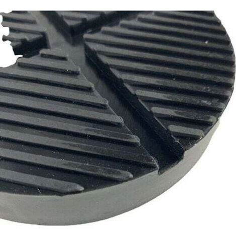 Coussinet en Caoutchouc Coussinet en Caoutchouc Coussinet de Cric de Voiture Plate-Forme de Levage Bloc de Voiture Rond Trolley Jack Tampon Changement de Pneu (1 Pcs, Noir),de (1/3)
