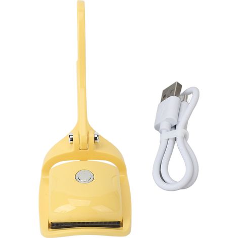 Curleur À Cils Électrique Portable - Réglage De Température Sur 3 Niveaux - Rechargeable Par Port USB-C - Jaune (1/5)