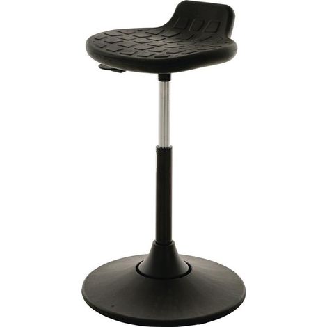 Drehhocker Kunststoff-Tellerfuß PU-Schaum schwarz Sitz-H.490-680mm LOTZ (1/2)