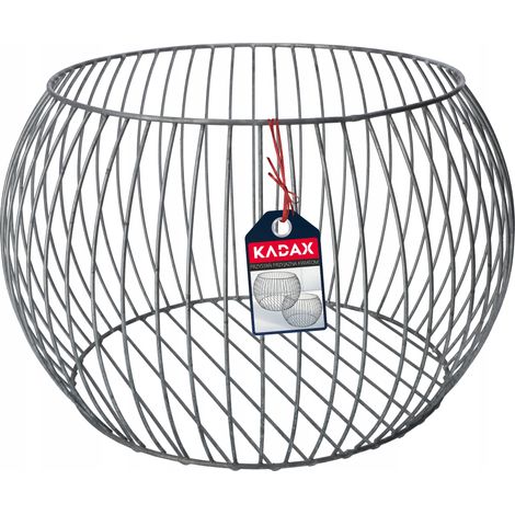KADAX Gabionen-Pflanzkorb, Gabione, runder, aus verzinktem Stahl, 53 cm (1/5)