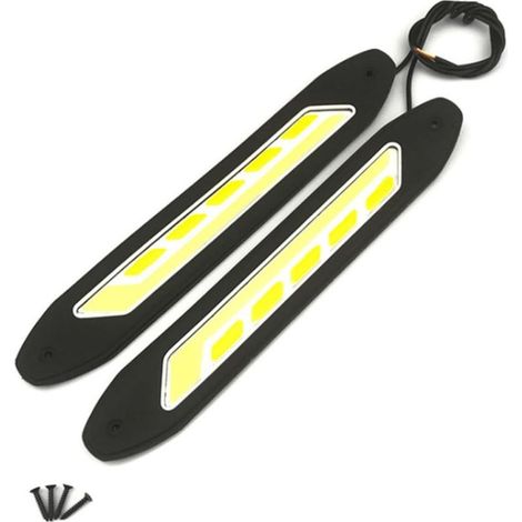 POPETPOP Feux de Jour LED pour Voiture 2pcs, Bande Étanche en (1/5)