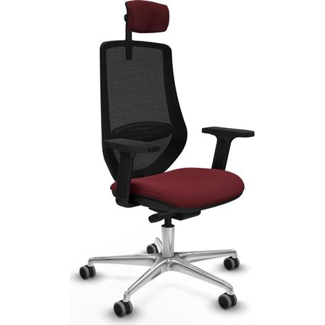 Piqueras y Crespo Mardos Silla de Oficina Granate Ergonómica (1/3)