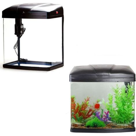 TrAdE Shop Traesio - Acquario 9 Litri T240f Sistema Filtraggio Illuminazione 27x19.5x31 Cm 5w 300l/h -