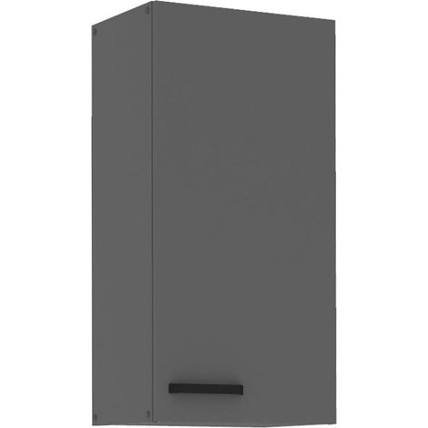 Küche NESSA Hängeschrank 45 cm Anthrazit Küchenzeile Küchenblock Einbauküche (1/4)