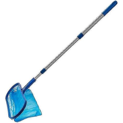 Accessoires de piscine Épuisette avec manche télescopique réglable Filet de récupération des eaux usées Nettoyage (1/5)