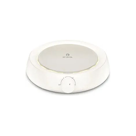 Lot de 2 dessous de plat chauffant vert thermostatique, base chauffante pour lait, isolation réglable, surface anti-brûlure, compatibles tasses et biberons. (1/3)