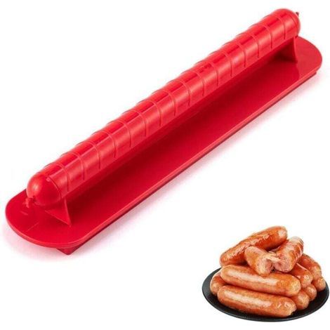 Coupe-Hot-Dog,Trancheuse à Hot-Dogs de Cuisine,Trancheuse à Saucisses pour Maison, Restaurant, Barbecue, Currywurst (1/4)