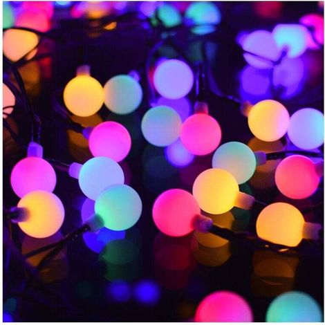 Guirlande Lumineuse Solaire, 100 LED Guirlande Lumineuse Couleur Extérieure et Interieur IP65 Etanche 8 Modes, Boules Lumineuses Jolie Décoration pour Noël,Fête,Jardin,Terrasse,Balcon