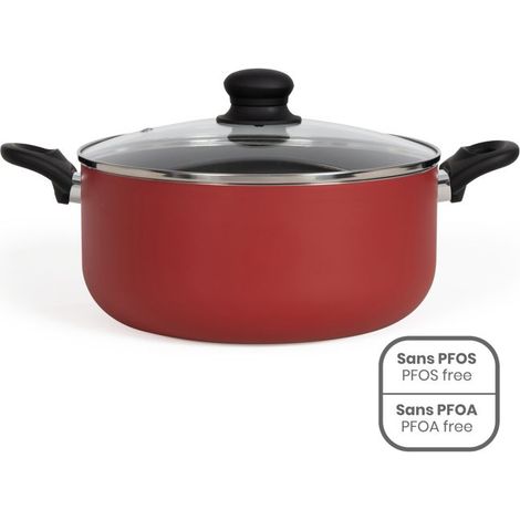 28 cm Dutch oven - Livoo - MEP151R - Red (1/4)