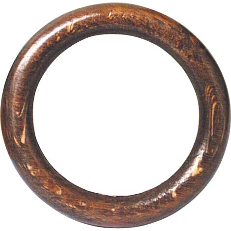 ANELLO PER SCORRITENDA IN LEGNO 100 PZ col. Noce Ø mm. 70
