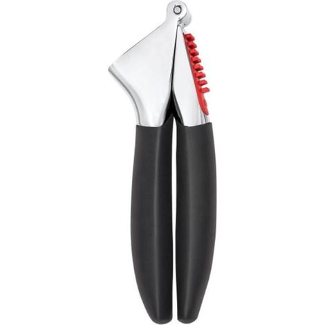 Presse-ail robuste avec poignées ergonomiques - Outil de cuisine pratique pour la préparation de l'ail, noir, usage domestique, cuisine quotidienne, préparation des repas (1/5)