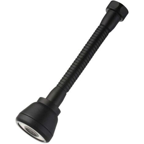 LaBlanc - Prolunga per rubinetto da cucina anti-schizzi con rotazione a 360° e 3 modalità di risparmio idrico, testa del rubinetto in rame nero (lunga)