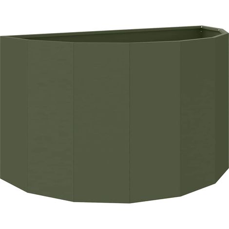 Maison Exclusive - Pflanzkübel Olive Grün 90 x 45 x 50 cm Stahl