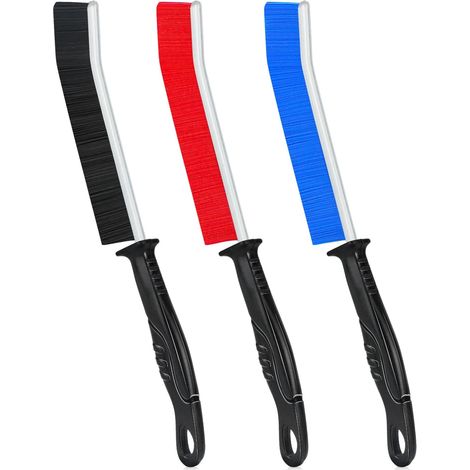 Grout Brush, Bathroom Cleaning Brush, Hard Bristles, Corners and Corners thanks to its Narrow Head, Cleaning Tools for Kitchen and Toilet – 3 Colours (1/5)