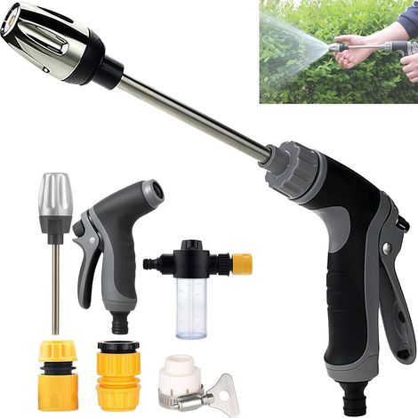 Pistolet haute pression 2026 – Nettoyeur haute pression Turbo avec accessoires, compatible avec tous les tuyaux d'arrosage pour servir de pulvérisateur et de nettoyeur (1/5)