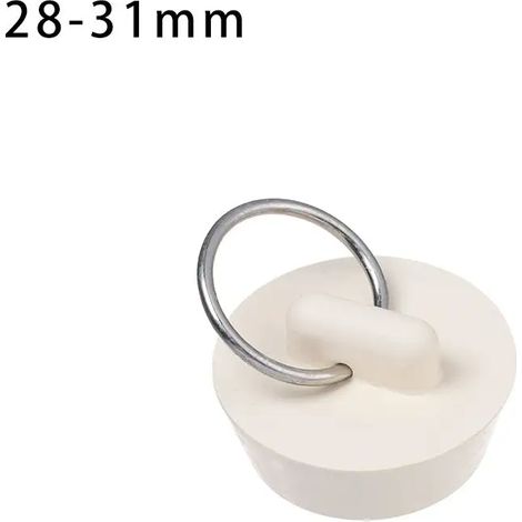 (28-31mm)Kitchen Bath Floor Drain Plug With Hanging Ring Basin Sewer Water Stopper Leakage-proof Plug (1/4)