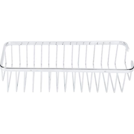 Panier de rangement mural en acier inoxydable pour shampoing et après-shampoing, 30 cm, idéal pour la salle de bain et la cuisine. (1/5)
