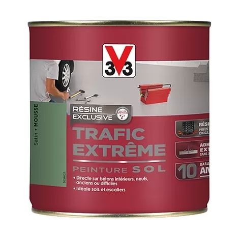 Peinture Sol Résine V33 Trafic Extrême Mousse 0,5 L (1/2)