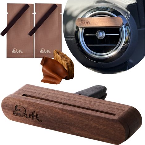 Diffusore di profumo per auto DUFT - diffusore in legno per griglia anteriore + 2 ricariche (1/5)
