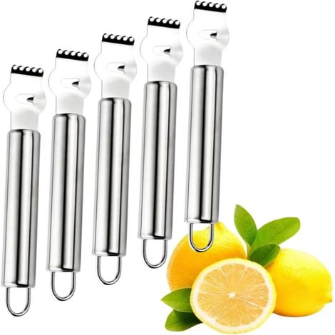 5er-Pack Zitronenreibe aus Edelstahl, Zitronenreibe-Werkzeug, Zitrusreibe-Werkzeug für Orangen-Zitrusschäler