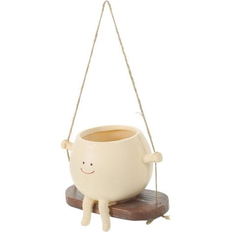 Mini bassin suspendu en résine –pots suspendus décoratifs pour plantes succulentes et cactus (1/5)