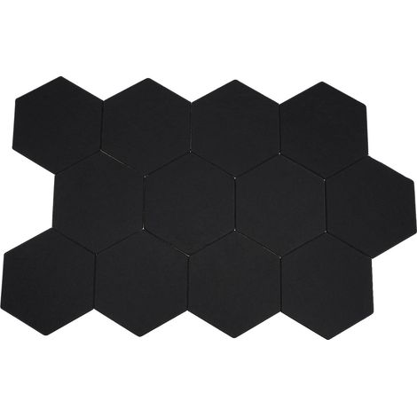 Panneaux Acoustiques, Fibre de Polyester, Forme Hexagonale, 30cm x 35cm, Épaisseur de 0,9cm, Pack de 12 (1/5)