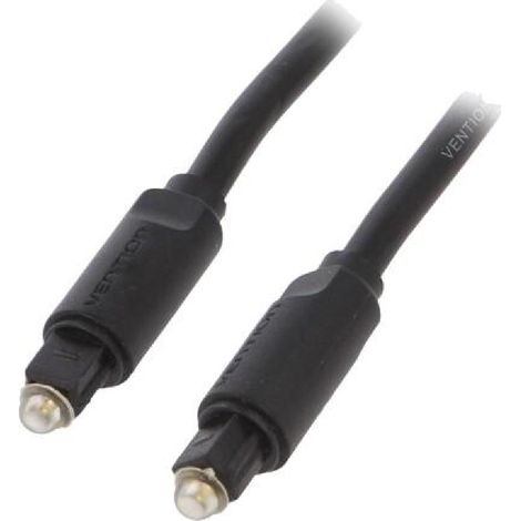 Cable- Toslink prise.de deux cotes- 1m- Plaquage- dore- noir