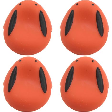 12 Stück Eckenschützer in Hasenform, sicher für Babys, Möbeleckenschutz, orange (1/5)