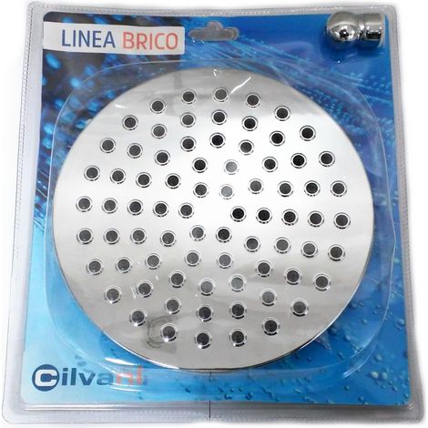 Soffione Doccia Vasca Doccetta Ricambio Moderno Tondo Cm 20