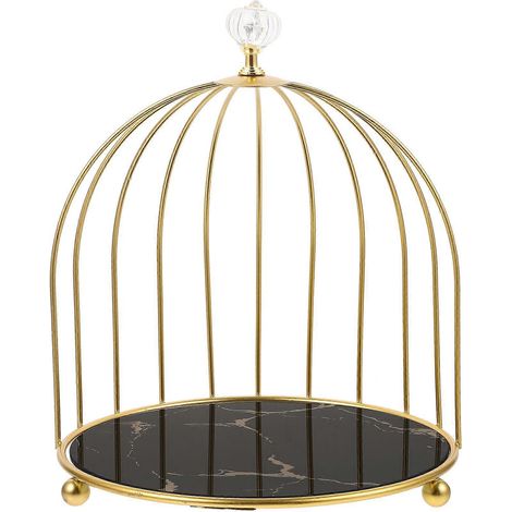 Présentoir cosmétique en forme de cage à oiseaux, organisateur de maquillage de bureau pour essence, parfum et lotion (à un niveau) (1/3)