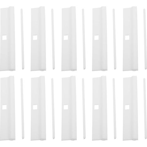 20 supports de lames stores verticaux en PVC 89 mm, accessoires polyvalents et faciles à nettoyer (1/5)