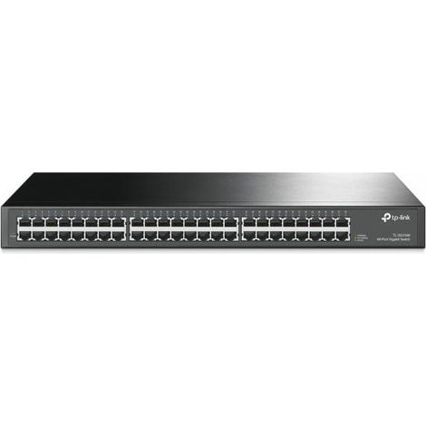TP-Link TL-SG1048 switch di rete Non gestito Gigabit Ethernet (10/100/1000) 1U Nero (1/3)