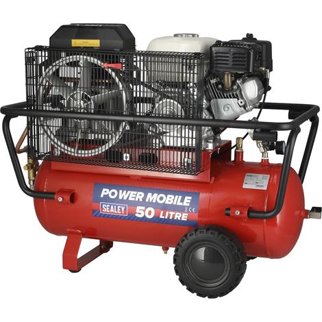 Sealey 50L Belt Drive Air Compressor with Petrol Engine 5.5hp SA5055 (1/5)