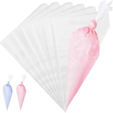 Lot de 100 poches à douille jetables anti-éclatement, poches à douille ultra-épaisses et antidérapantes, poches à douille pour douilles à glaçage, raccords, cupcakes, biscuits, ustensiles (1/5)