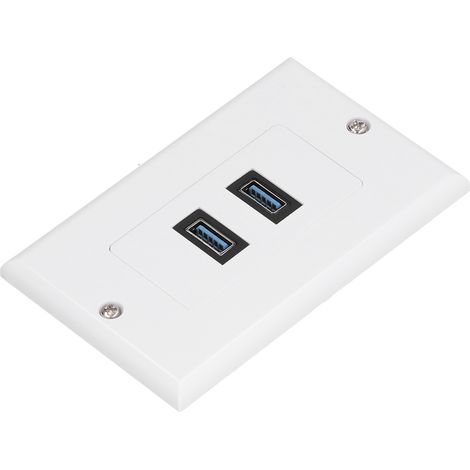 Doppelsteckdose mit USB 3.0-Anschluss, amerikanische Anschlussplatte, 70x115mm USB-Panel, 2 USB 3.0-Anschlüsse für die Wand. (1/5)