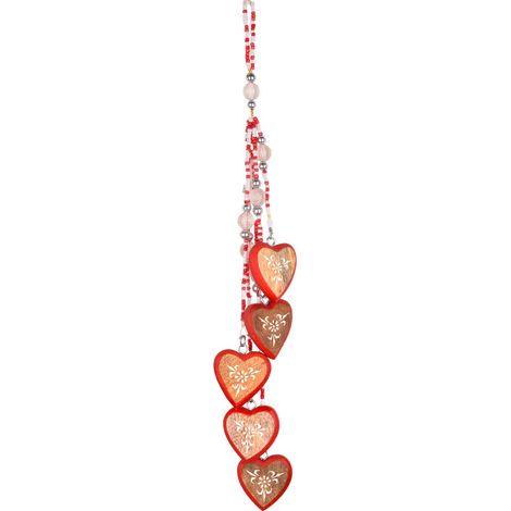 Ciondolo romantico a forma di cuore in metallo per decorazione da parete, regalo perfetto per innamorati e amanti del design