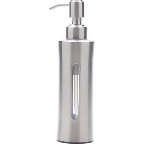 aus silberfarbenem Edelstahl 304 mit sichtbarer Flasche und (1/5)
