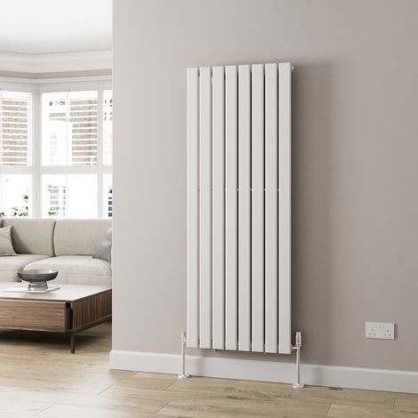 1600x605mm Designer Radiator Vertical White Flat Panel Rads Single Panel (1/5)