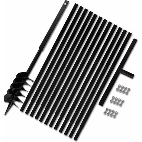 Bêche et tarière manuelle 120 mm Avec Rallonge mèche tarière 13 m