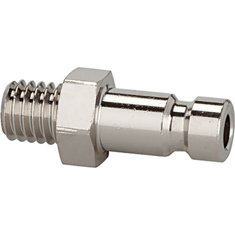 Riegler Nippel für Kupplungen NW 2,7, Edelstahl 1.4404, G 1/8 AG, SW 11 (1/2)