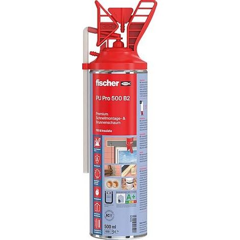 Mousse de montage 500 ml durcissement rapide - Fischer
