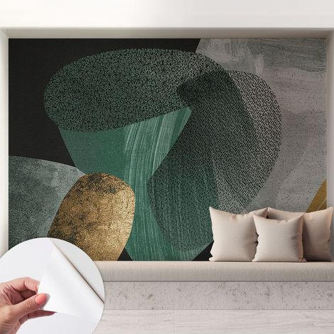 Fotomurale adesivo - parete decorativa - decorazione casa - stile moderno parete - Geometria astratta 208x146 cm (1/5)