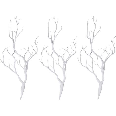 3 x Artificial White Dry Plant Tree Branch Wedding Party Decor-- (1/5)