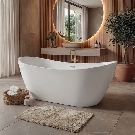 Baignoire autoportante Alegre - Badplaats - 170 x 78 x 58 cm - B