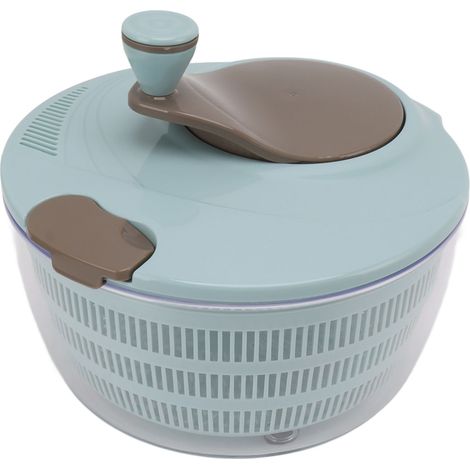 Essoreuse à salade en plastique, gain de temps, mélange rapide, lavable et rotative, pour la cuisine (bleue) (1/5)