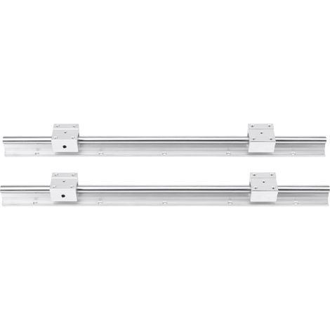 Stück SBR12-500mm 12MM Linearführungsschienen, 4 Stück SBR12UU Blöcke (1/5)