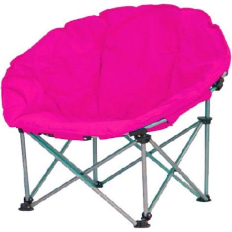 Chaise de camping pliante, Cali, structure en métal rose 80 x 80 x 75 cm (1/2)